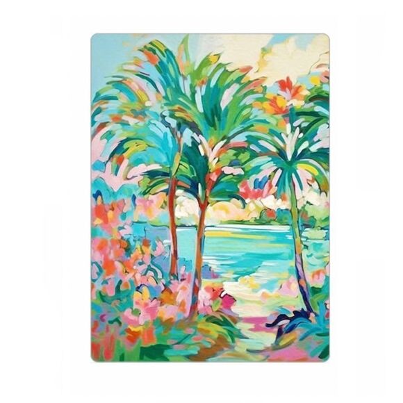 Palm Tree Art Magnet - Picture 1 of 4
